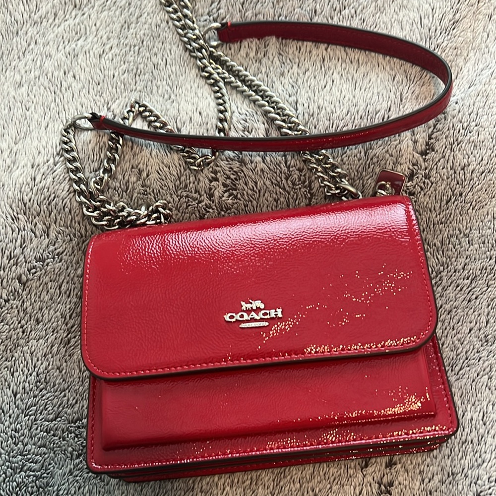 COACH Red Shoulder Bag
